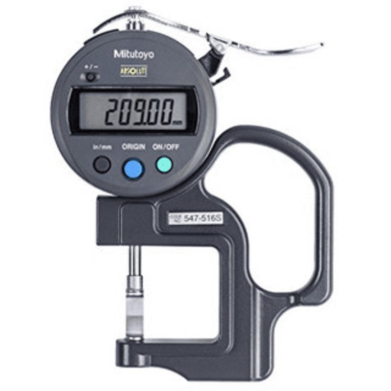 Mitutoyo Groove Thickness Measurement Gage, 0-.47/0-12mm Range – 547-516S